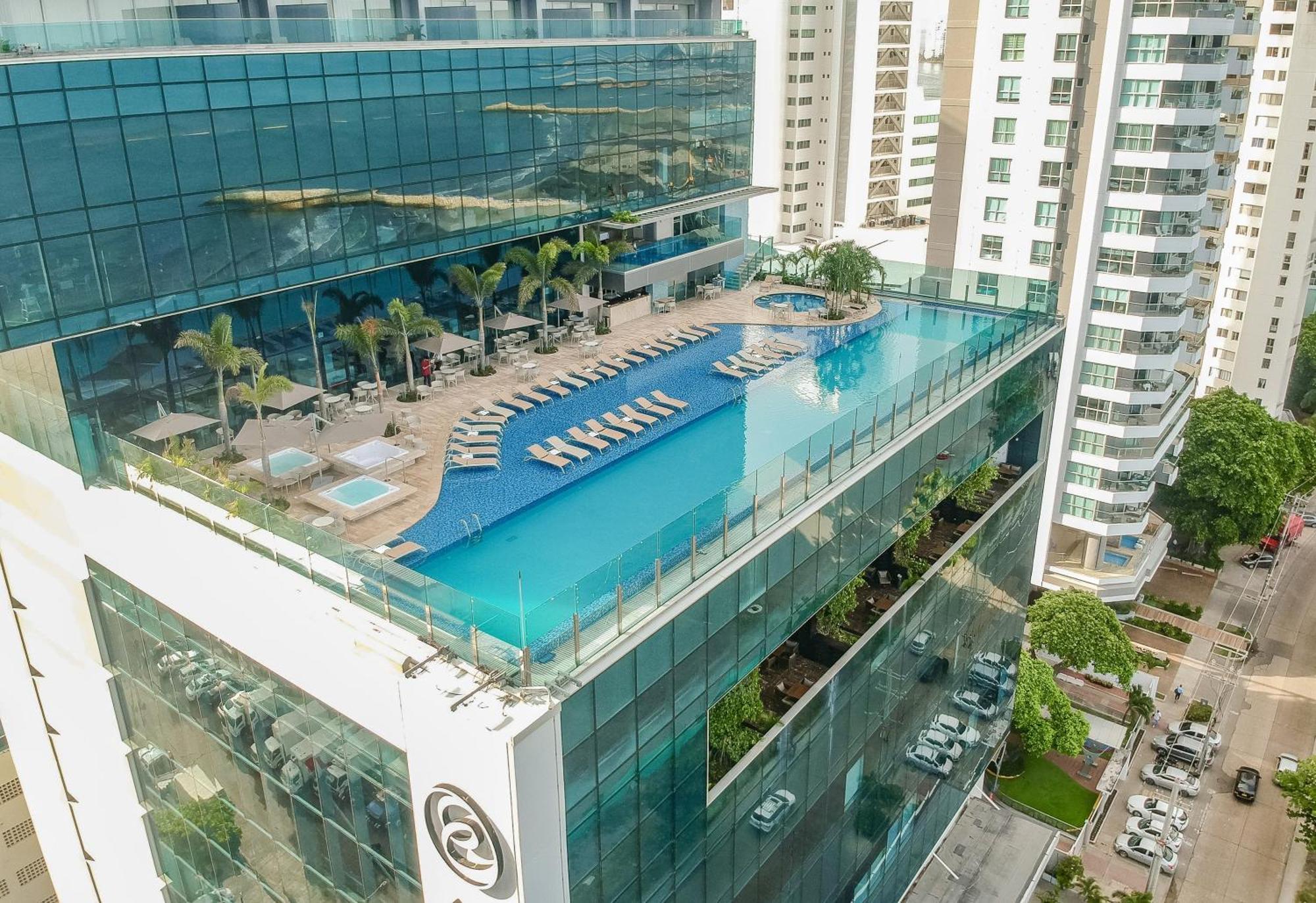 Estelar Cartagena De Indias Hotel Y Centro De Convenciones Ngoại thất bức ảnh Hotel's rooftop pool